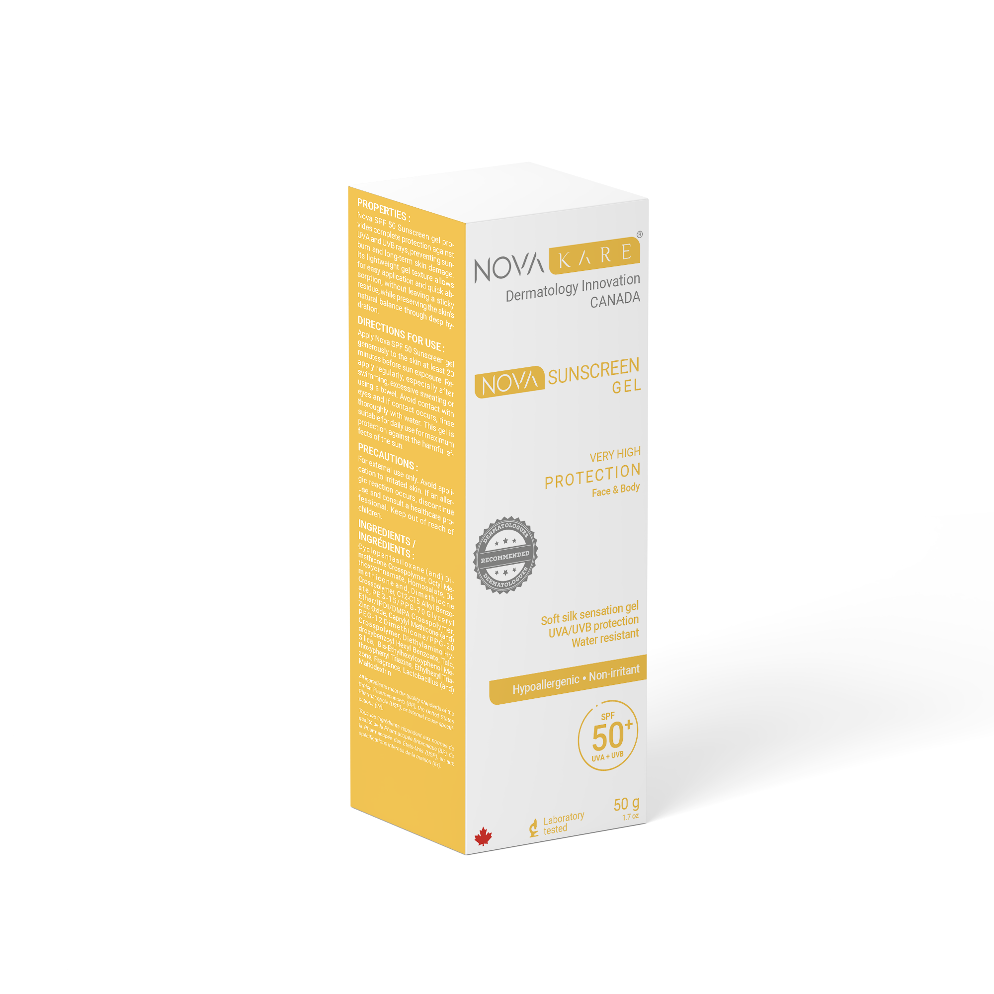 NOVA Sunscreen Cream Dry Skin SPF 50+ – Image 2